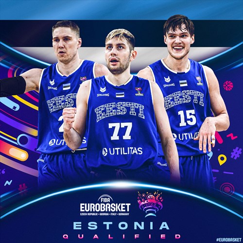 Estonia qualified for FIBA EuroBasket 2022 on February 22, 2021